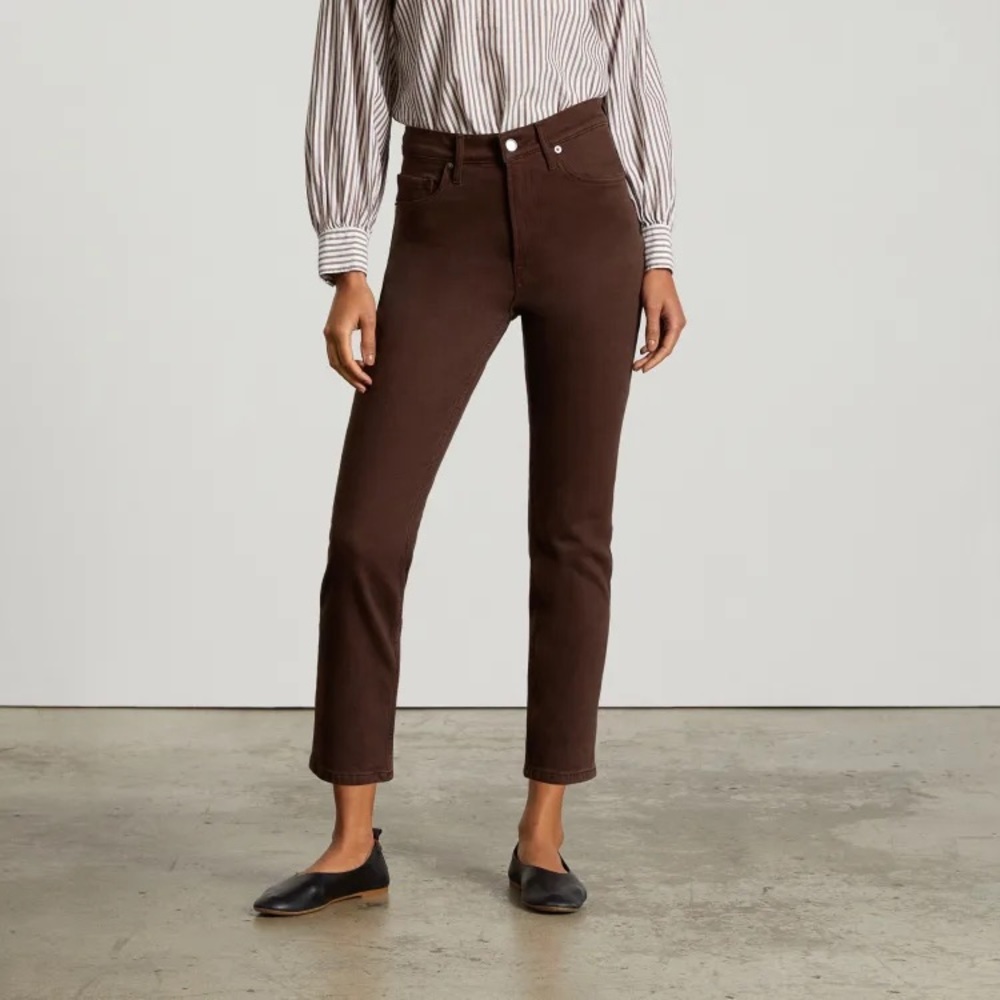 NWOT Everlane Cheeky High Waist Chocolate Jeans